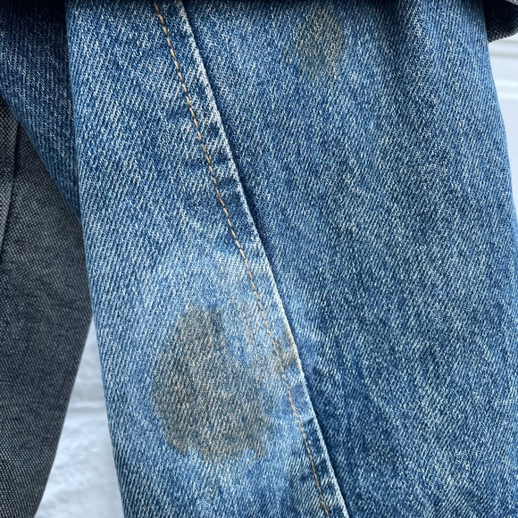 Vintage Guess Marciano Back To The Future Guess 2 Tone Denim Jean Jacket - Picture 4 of 4